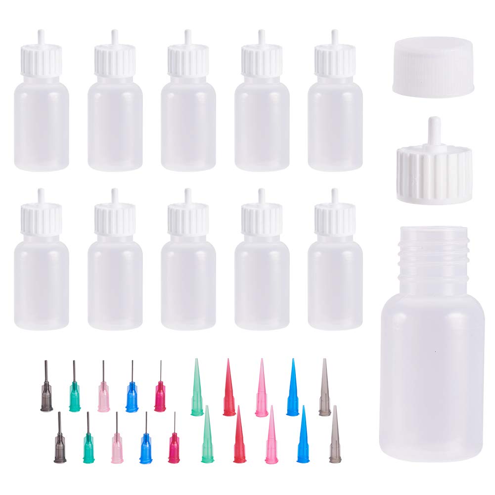 Amazon.co.jp: BENECREAT 10個セット30ml ドロッパーボトル グルー